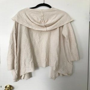 Cozy Brandy Melville Cream Cardigan with Hood